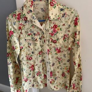 Floral vintage button up shirt